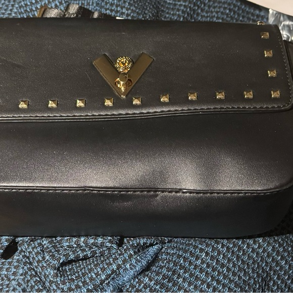 Valentino Orlandi Handbags - Valentino Orlandi Black Clutch with Gold Studs